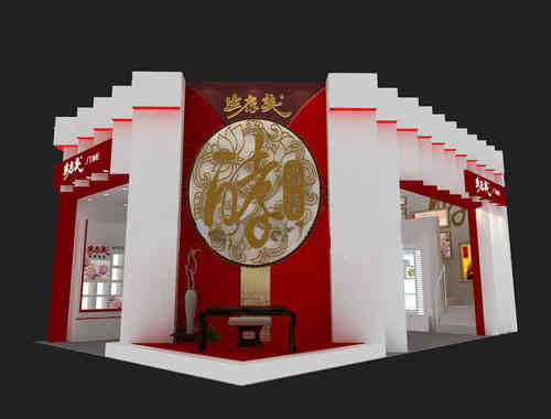 生太美集團特裝展位美博會廣州廣交會展覽設(shè)計搭建