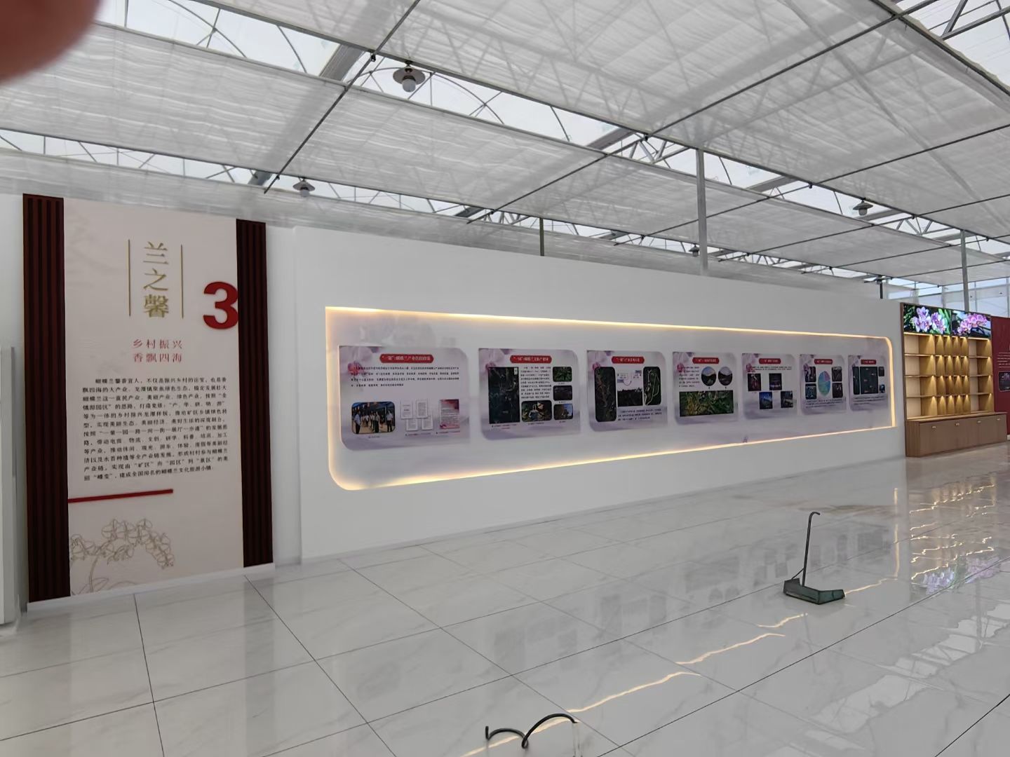 清遠(yuǎn)展廳裝修設(shè)計公司蝴蝶花開紅色黨建展廳裝修設(shè)計